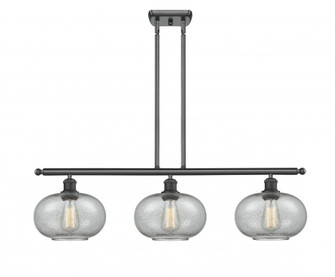 Gorham - 3 Light - 36 inch - Matte Black - Stem hung - Island Light (3442|516-3I-BK-G247-LED)