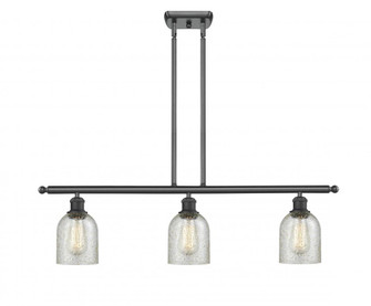 Caledonia - 3 Light - 36 inch - Matte Black - Stem hung - Island Light (3442|516-3I-BK-G259-LED)