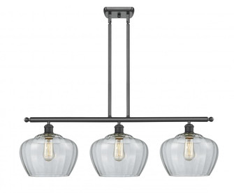 Fenton - 3 Light - 38 inch - Matte Black - Stem hung - Island Light (3442|516-3I-BK-G92-L-LED)