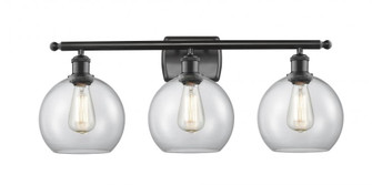 Athens - 3 Light - 28 inch - Matte Black - Bath Vanity Light (3442|516-3W-BK-G122-LED)