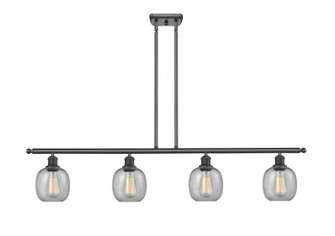 Belfast - 4 Light - 48 inch - Matte Black - Stem hung - Island Light (3442|516-4I-BK-G104-LED)