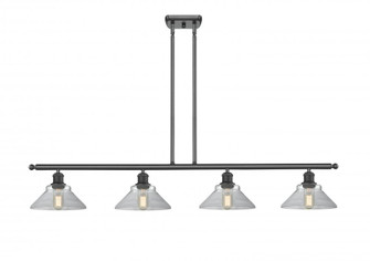 Orwell - 4 Light - 48 inch - Matte Black - Stem hung - Island Light (3442|516-4I-BK-G132)