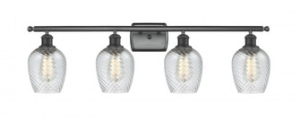 Salina - 4 Light - 36 inch - Matte Black - Bath Vanity Light (3442|516-4W-BK-G292-LED)