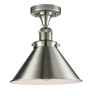 Briarcliff - 1 Light - 10 inch - Polished Nickel - Semi-Flush Mount (3442|517-1CH-PN-M10-PN-LED)