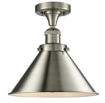 Briarcliff - 1 Light - 10 inch - Brushed Satin Nickel - Semi-Flush Mount (3442|517-1CH-SN-M10-SN-LED)