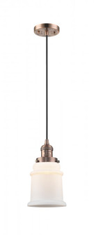 Canton - 1 Light - 6 inch - Antique Copper - Cord hung - Mini Pendant (3442|201C-AC-G181)
