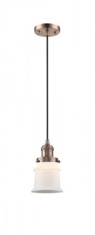 Canton - 1 Light - 5 inch - Antique Copper - Cord hung - Mini Pendant (3442|201C-AC-G181S)