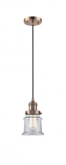 Canton - 1 Light - 5 inch - Antique Copper - Cord hung - Mini Pendant (3442|201C-AC-G182S)