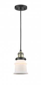 Canton - 1 Light - 5 inch - Black Antique Brass - Cord hung - Mini Pendant (3442|201C-BAB-G181S-LED)