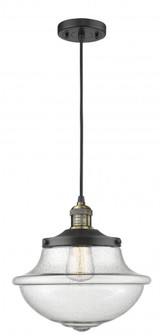 Oxford - 1 Light - 12 inch - Black Antique Brass - Cord hung - Mini Pendant (3442|201C-BAB-G544-LED)