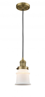 Canton - 1 Light - 5 inch - Brushed Brass - Cord hung - Mini Pendant (3442|201C-BB-G181S)