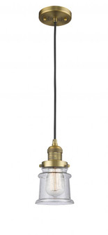 Canton - 1 Light - 5 inch - Brushed Brass - Cord hung - Mini Pendant (3442|201C-BB-G184S)