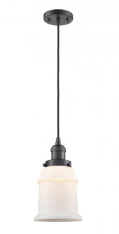 Canton - 1 Light - 6 inch - Oil Rubbed Bronze - Cord hung - Mini Pendant (3442|201C-OB-G181-LED)