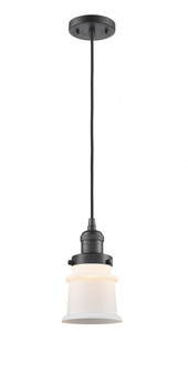 Canton - 1 Light - 5 inch - Oil Rubbed Bronze - Cord hung - Mini Pendant (3442|201C-OB-G181S)