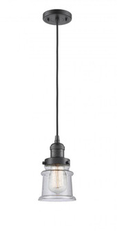 Canton - 1 Light - 5 inch - Oil Rubbed Bronze - Cord hung - Mini Pendant (3442|201C-OB-G184S-LED)