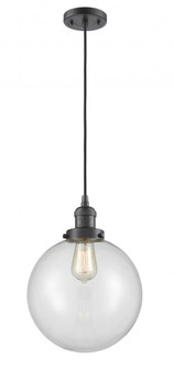 Beacon - 1 Light - 10 inch - Oil Rubbed Bronze - Cord hung - Mini Pendant (3442|201C-OB-G202-10-LED)