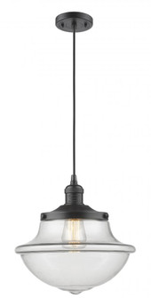 Oxford - 1 Light - 12 inch - Oil Rubbed Bronze - Cord hung - Mini Pendant (3442|201C-OB-G542-LED)