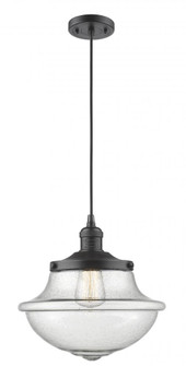 Oxford - 1 Light - 12 inch - Oil Rubbed Bronze - Cord hung - Mini Pendant (3442|201C-OB-G544-LED)