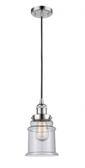 Canton - 1 Light - 6 inch - Polished Chrome - Cord hung - Mini Pendant (3442|201C-PC-G184-LED)