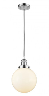 Beacon - 1 Light - 8 inch - Polished Chrome - Cord hung - Mini Pendant (3442|201C-PC-G201-8)