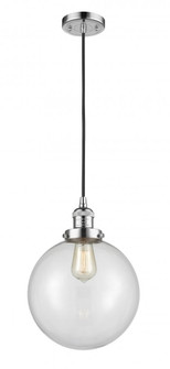 Beacon - 1 Light - 10 inch - Polished Chrome - Cord hung - Mini Pendant (3442|201C-PC-G202-10)