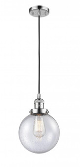 Beacon - 1 Light - 8 inch - Polished Chrome - Cord hung - Mini Pendant (3442|201C-PC-G204-8-LED)