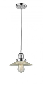 Halophane - 1 Light - 9 inch - Polished Chrome - Cord hung - Mini Pendant (3442|201C-PC-G2-LED)