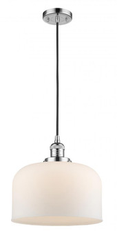 Bell - 1 Light - 12 inch - Polished Chrome - Cord hung - Mini Pendant (3442|201C-PC-G71-L)