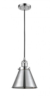 Appalachian - 1 Light - 8 inch - Polished Chrome - Cord hung - Mini Pendant (3442|201C-PC-M13-PC)