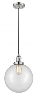 Beacon - 1 Light - 10 inch - Polished Nickel - Cord hung - Mini Pendant (3442|201C-PN-G202-10)