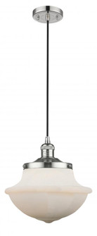 Oxford - 1 Light - 12 inch - Polished Nickel - Cord hung - Mini Pendant (3442|201C-PN-G541)