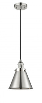 Appalachian - 1 Light - 8 inch - Polished Nickel - Cord hung - Mini Pendant (3442|201C-PN-M13-PN)