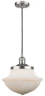 Oxford - 1 Light - 12 inch - Brushed Satin Nickel - Cord hung - Mini Pendant (3442|201C-SN-G541-LED)