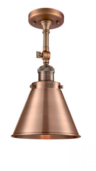 Appalachian - 1 Light - 8 inch - Antique Copper - Semi-Flush Mount (3442|201F-AC-M13-AC-LED)