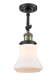 Bellmont - 1 Light - 6 inch - Black Antique Brass - Adjustable Semi-Flush Mount (3442|201F-BAB-G191-LED)