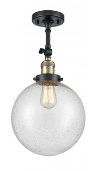 Beacon - 1 Light - 10 inch - Black Antique Brass - Adjustable Semi-Flush Mount (3442|201F-BAB-G204-10)