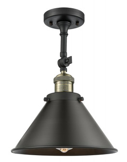 Briarcliff - 1 Light - 10 inch - Black Antique Brass - Semi-Flush Mount (3442|201F-BAB-M10-BK)