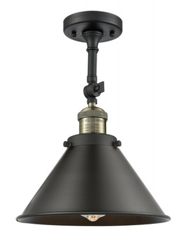 Briarcliff - 1 Light - 10 inch - Black Antique Brass - Semi-Flush Mount (3442|201F-BAB-M10-BK-LED)