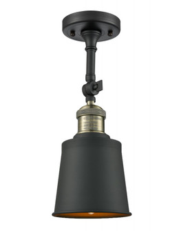Addison - 1 Light - 5 inch - Black Antique Brass - Semi-Flush Mount (3442|201F-BAB-M9-BK)