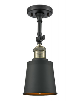 Addison - 1 Light - 5 inch - Black Antique Brass - Adjustable Semi-Flush Mount (3442|201F-BAB-M9-BK-LED)