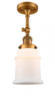 Canton - 1 Light - 6 inch - Brushed Brass - Adjustable Semi-Flush Mount (3442|201F-BB-G181)