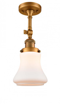 Bellmont - 1 Light - 6 inch - Brushed Brass - Adjustable Semi-Flush Mount (3442|201F-BB-G191)