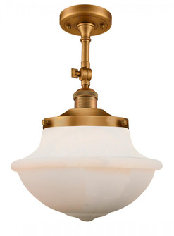 Oxford - 1 Light - 12 inch - Brushed Brass - Adjustable Semi-Flush Mount (3442|201F-BB-G541-LED)