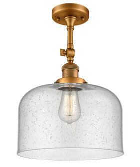Bell - 1 Light - 12 inch - Brushed Brass - Adjustable Semi-Flush Mount (3442|201F-BB-G74-L)
