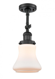 Bellmont - 1 Light - 6 inch - Matte Black - Adjustable Semi-Flush Mount (3442|201F-BK-G191)