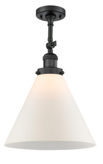 Cone - 1 Light - 12 inch - Matte Black - Adjustable Semi-Flush Mount (3442|201F-BK-G41-L)