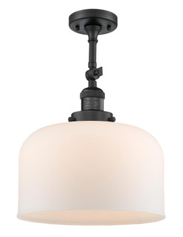 Bell - 1 Light - 12 inch - Matte Black - Adjustable Semi-Flush Mount (3442|201F-BK-G71-L)
