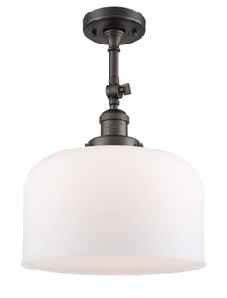 Bell - 1 Light - 12 inch - Oil Rubbed Bronze - Adjustable Semi-Flush Mount (3442|201F-OB-G71-L-LED)