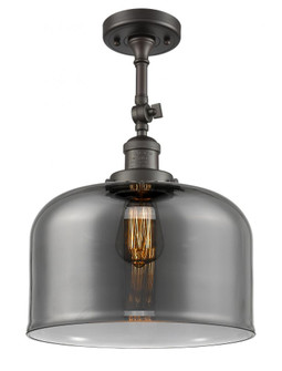 Bell - 1 Light - 12 inch - Oil Rubbed Bronze - Adjustable Semi-Flush Mount (3442|201F-OB-G73-L-LED)