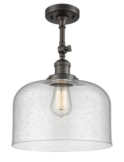 Bell - 1 Light - 12 inch - Oil Rubbed Bronze - Adjustable Semi-Flush Mount (3442|201F-OB-G74-L-LED)